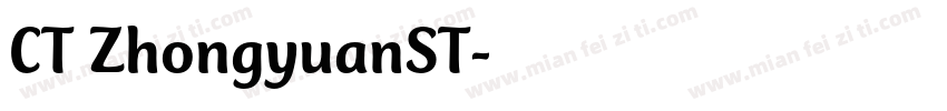 CT ZhongyuanST字体转换